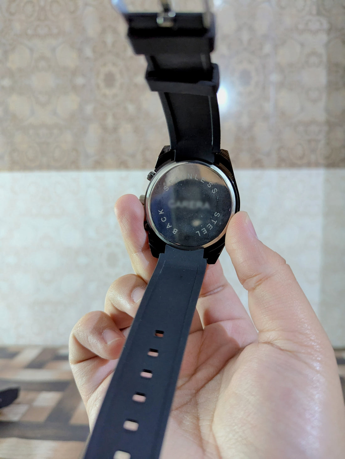 luxury Black Dial Rubber Strap