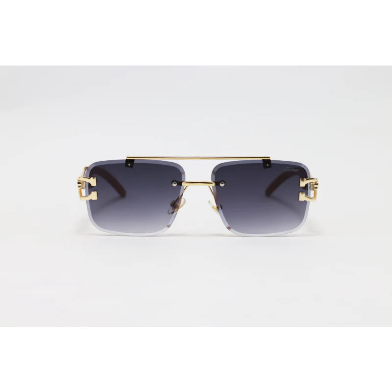 Cartier Golden Wood Power Glasses Frame-CRT23